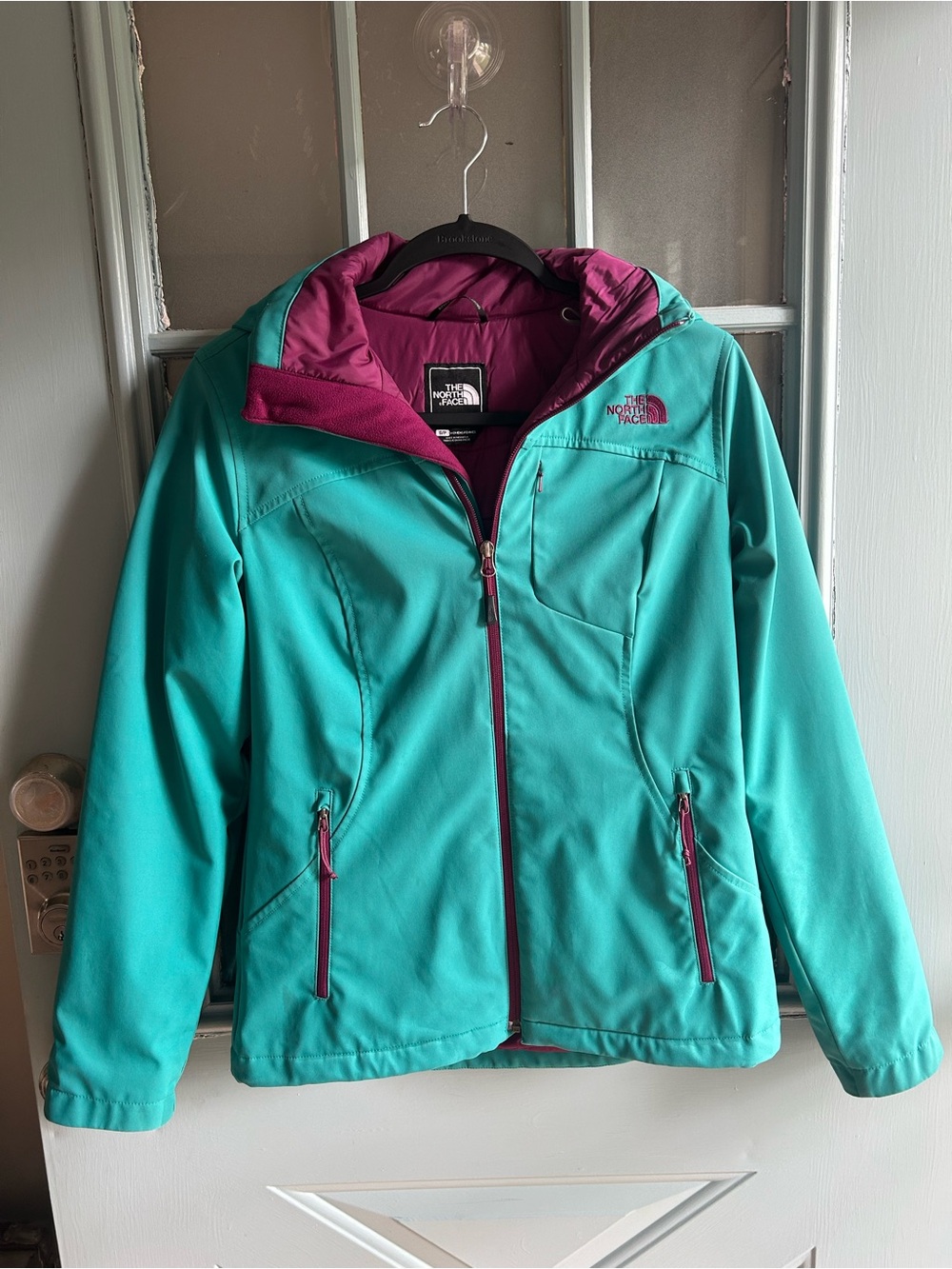 The North Face Women’s Apex Elevation Full Zip Hooded Jacket Turquoise Purple S